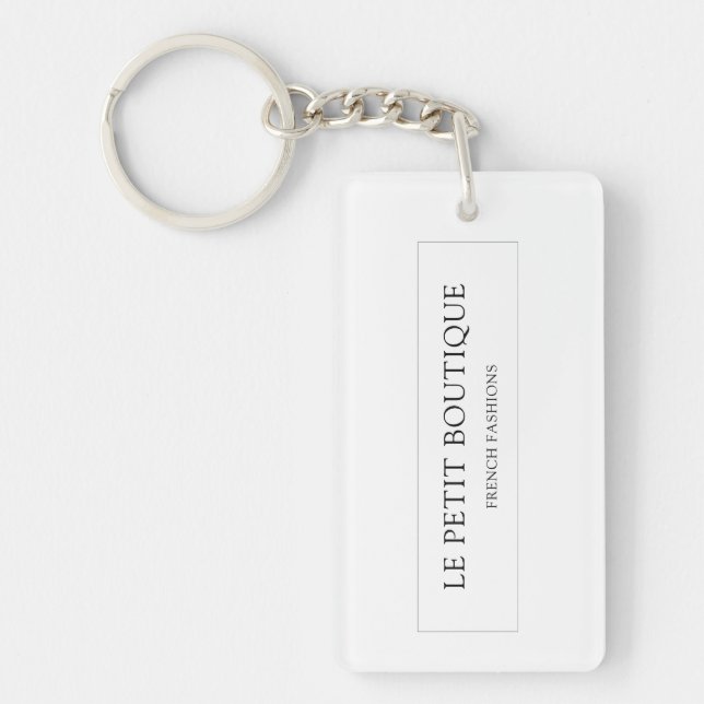 Nom commercial et ligne de repère minimaliste (Devant)