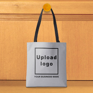 Nom commercial et logo sur le Sac fourre-tout gris