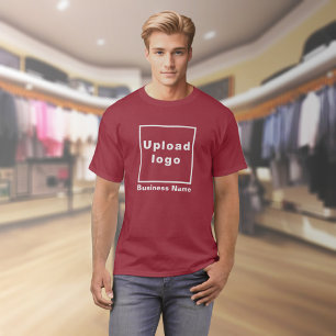 Nom commercial et logo sur le T-shirt Maroon