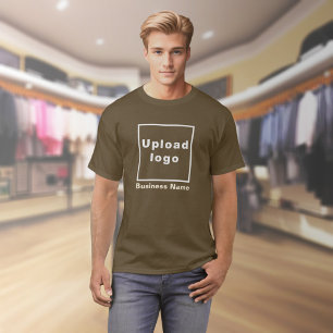 Nom commercial et logo sur T-shirt Brown