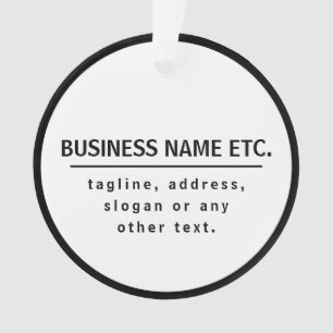 Nom commercial & Slogan/autre texte   Noir et blan
