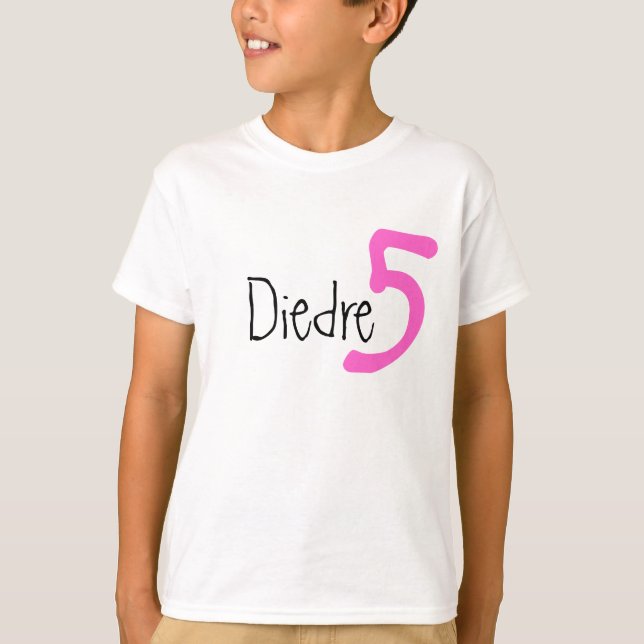 Nom customisé et âge Tshirt Anniversaire (Devant)