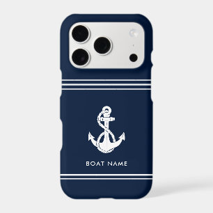 Nom de bateau personnalisé avec ancre nautique