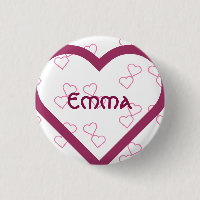 Nom de bébé personnalisé 3 cm badge rond
