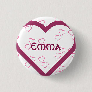 Nom de bébé personnalisé 3 cm badge rond