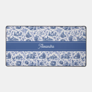 Nom de branche de rose de toile française bleue de