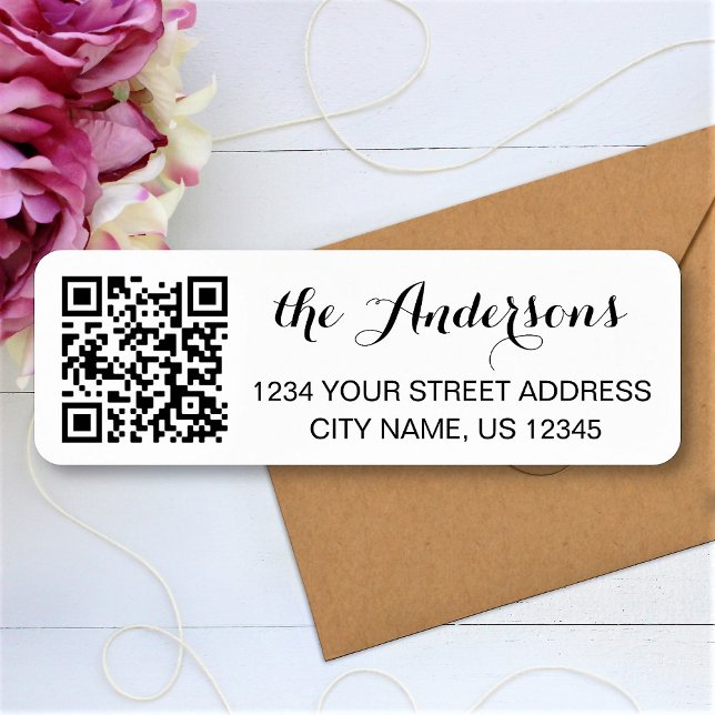 Nom de code QR personnalisé Adresse de retour de t (Créateur téléchargé)