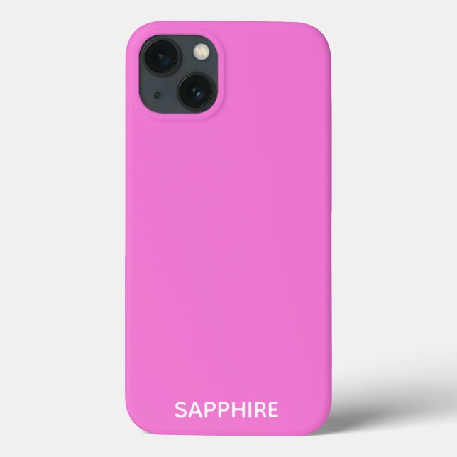 Nom de couleur rose Sapphire Coque-Mate coque ipho (Verso)