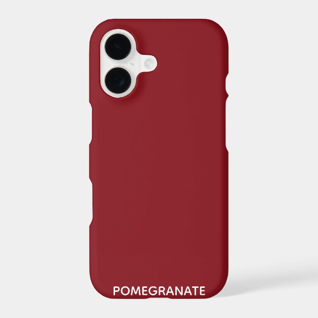 Nom de couleur rouge grenade (Verso)