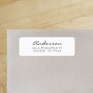 Nom de famille Anderson Cursive Minimaliste