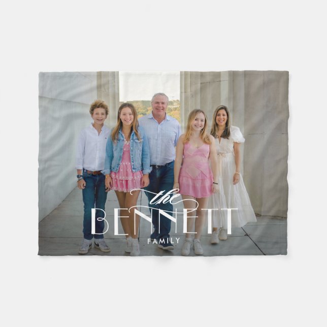Nom de famille Couverture photo personnalisée (Devant (Horizontal))