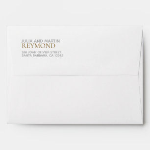 nom de famille enveloppe blanche avec adresse de r