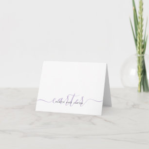 Nom de famille Mariage Lumière Purple Plum Script