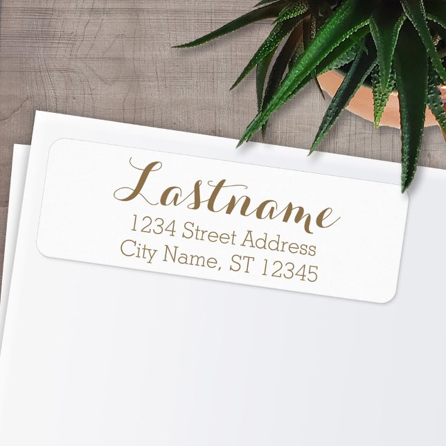 Nom de famille personnalisé et adresse de retour W (Personalized Return Address Labels)