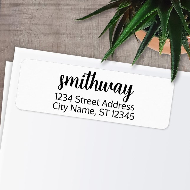 Nom de famille personnalisé et retour Adresse sucr (Personalized Return Address Labels)