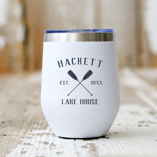 Nom de famille rustique Lake House Oars