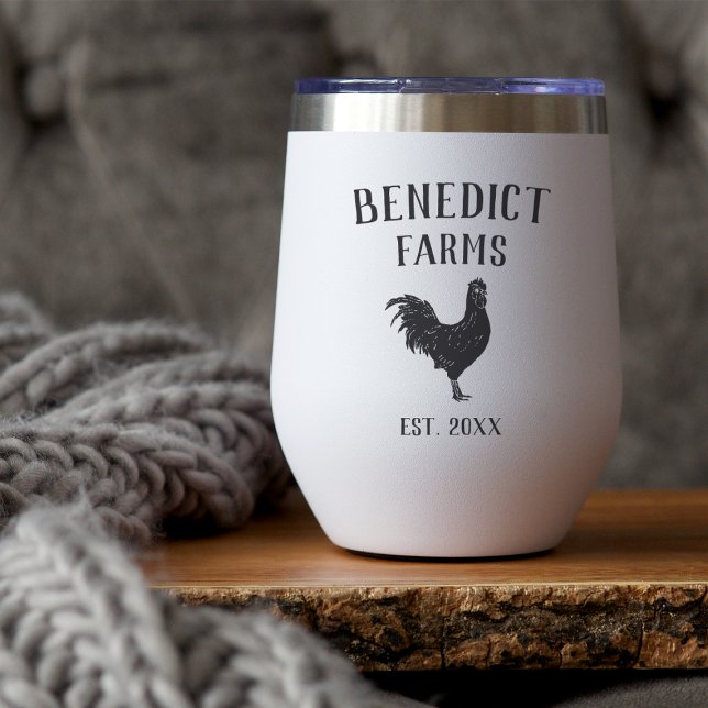 Nom de ferme personnalisé du poulet rustique (Créateur téléchargé)