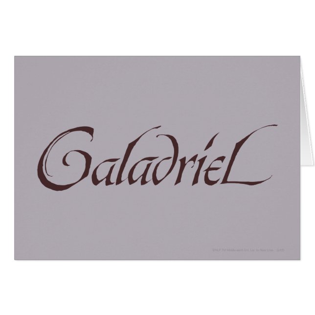 Nom de Galadriel solide (Devant horizontal)