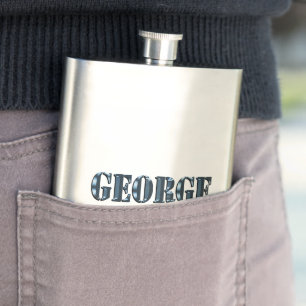 Nom de George Dimensionnel Bleu, Flacon de hanche