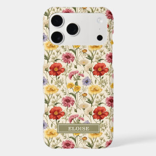 Nom de jolie fleur sauvage aquarelle botanique