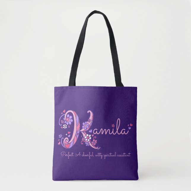 Nom de Kamila et signification du sac monogramme (Devant)