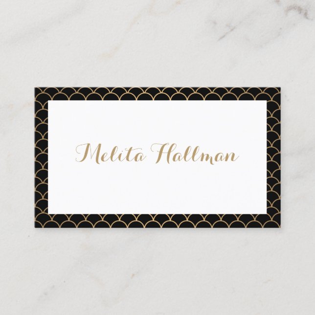 Nom de la calligraphie Carte de visite Motif Art d (Devant)