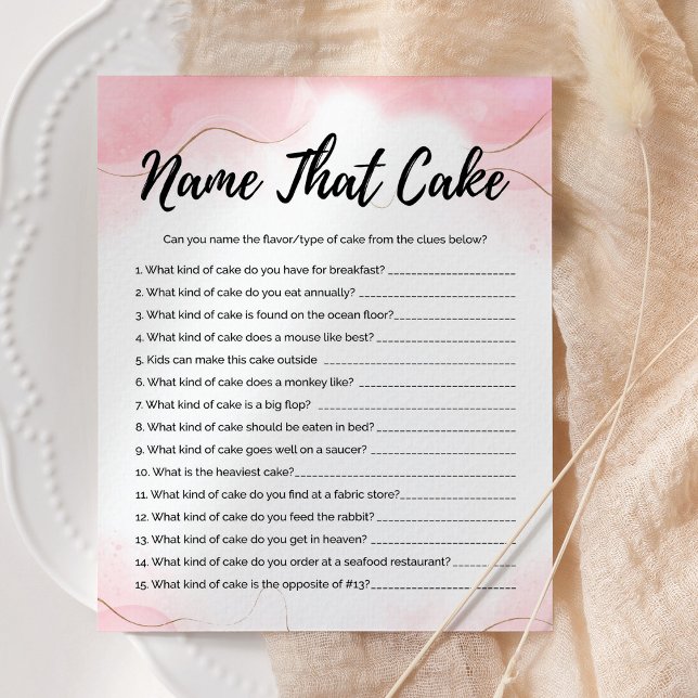 Nom de la carte de jeu Rose de gâteau Gold Party (Créateur téléchargé)