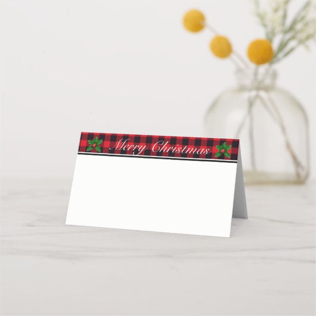 Nom de la carte de Noël Cartes de place (Devant)