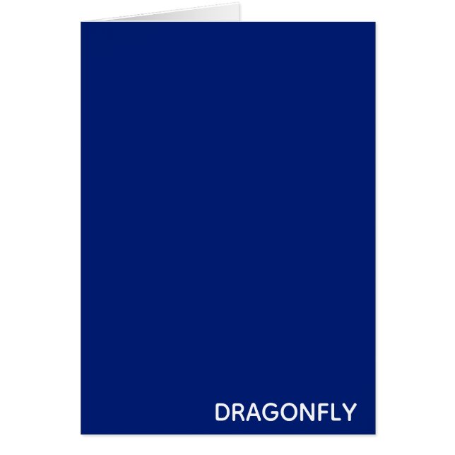 Nom de la couleur bleue de la libellule (Devant)