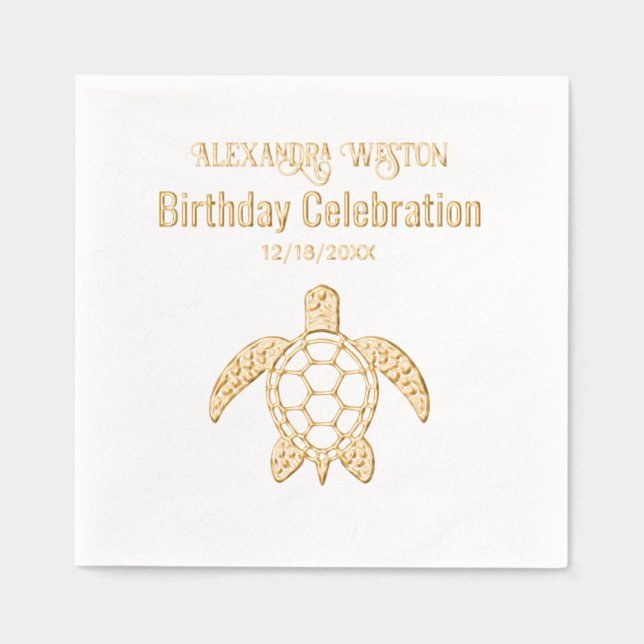 Nom de la fête d'anniversaire de la tortue marine  (Recto)