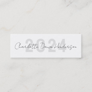 Nom de la graduation Carte manuscrite de classe de