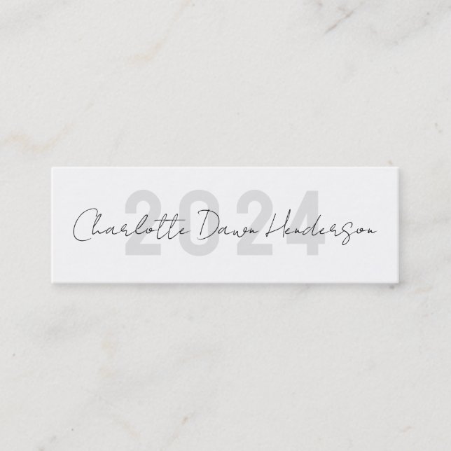 Nom de la graduation Carte manuscrite de classe de (Devant)