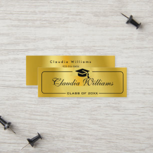 Nom de la graduation Carte Script moderne Insérer 
