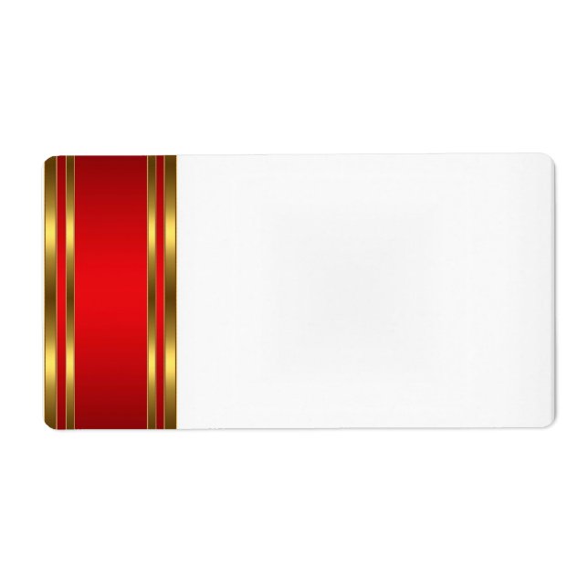 Nom de la partie Balise Étiquette or rouge (Devant)