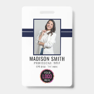 Nom de la photo Badge d'ID employé   Marine White