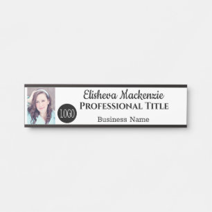 Nom de la porte de bureau Plaque Signal photo Logo