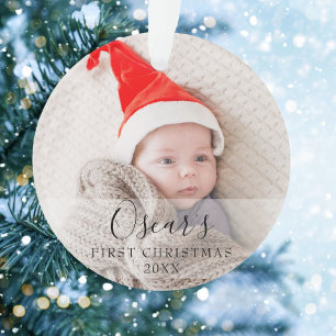 Nom de la première photo de bébé à Noël