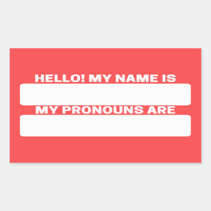 Nom de la salsa rouge et Étiquettes du Pronoun