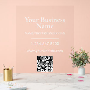 Nom de la société blanche Storefront QR Code Coord