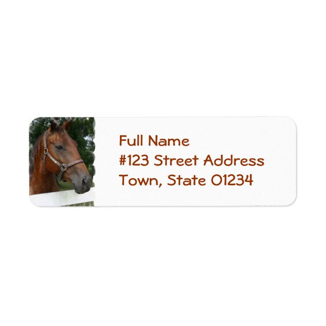 Nom de l'adresse de retour du cheval de quart (Devant)