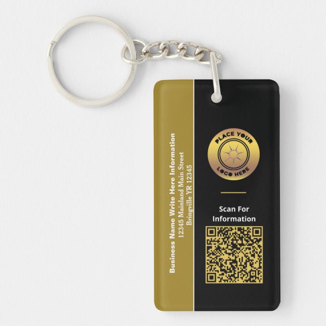 Nom de l'entreprise Code barre QR Personnalisé (Devant)
