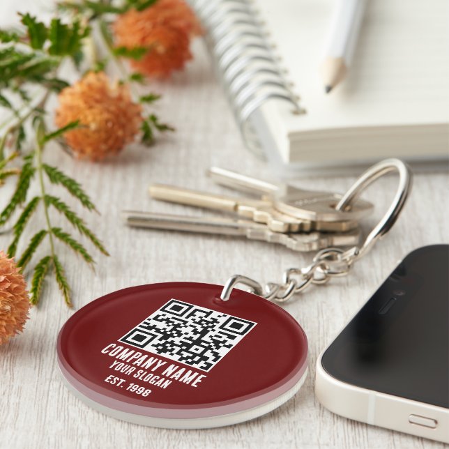 Nom de l'entreprise, code QR (Devant droit)