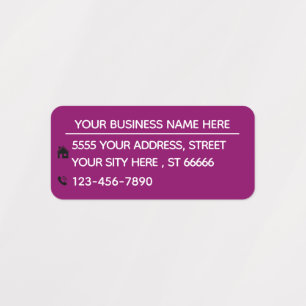 Nom de l'entreprise Étiquettes de adresse Choisir 