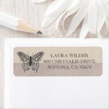 Nom de l'illustration papillon Monogramme