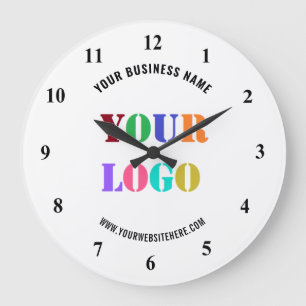 Nom de logo personnalisé Horloge promotionnelle p