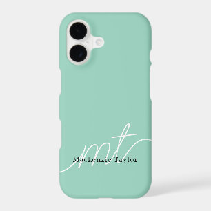 Nom de monogramme élégant Texte personnalisé 