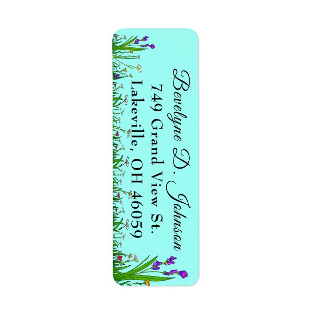 Nom de script Bordure de gazon et de fleurs sur tu (Devant)