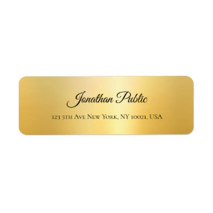 Nom de script élégant Gold Look Professional