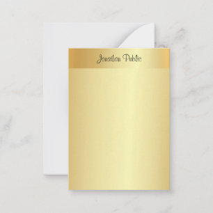 Nom de script manuscrit Elegant Gold Modèle