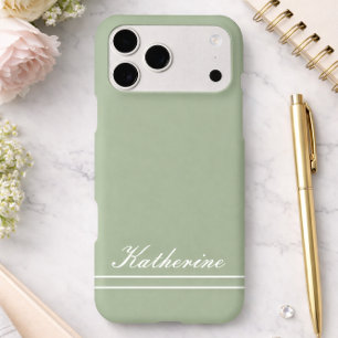 Nom de script Minimaliste Eucalyptus Vert